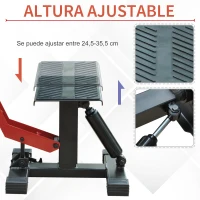 HOMCOM Caballete Elevador Universal Altura Ajustable 245-355 mm para Moto tipo Soporte de Motocross para Aparcar o Reparar Amortiguamiento Acero(m-5)