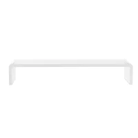 HOMCOM Supporto per Monitor in Acrilico, 53 x 19 x 9 cm, Trasparente(m-10)
