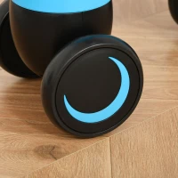 HOMCOM Draisienne vélo enfant porteur enfants voiture 4 roues EVA selle guidon ergonomique métal PP bleu noir(m-8)