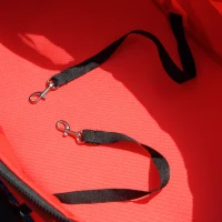 PawHut Poussette buggy pliable chien chat panier rangement porte-gobelets tissu 300D Oxford imperméable 4 roues rouge(m-8)