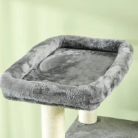 PawHut 184cm Cat Tree for Indoor Cats, Modern Cat Tower with Cat Bed, Perches, Scratching Posts, Cat House - Grey(m-8)