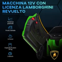 AIYAPLAY Macchina Elettrica per Bambini con Luci LED, Clacson e Telecomando, in Plastica e Acciaio, 105x60x40 cm, Verde(m-4)