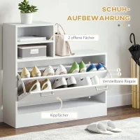 HOMCOM Garderoben-Set Garderobenständer Garderobenhalter, 6 Kleiderhaken, 1 Spiegel, 85 cm x 24 cm x 80 cm, Weiß + Silber(m-6)