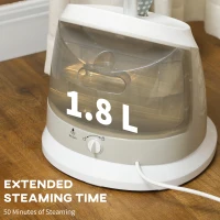 HOMCOM 1800W Standing Clothes Steamer, with Accessories - Grey(m-6)