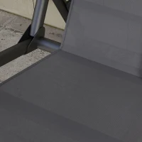 Outsunny Coprisedile per Dondolo da Giardino in Tessuto a Rete, 115x45x45cm, Grigio(m-8)