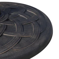 Outsunny 19KG Resin Umbrella Base Garden Parasol Base Stand Round Sun Shade Holder Suitable For Pole Between Φ38mm to Φ48mm(m-9)