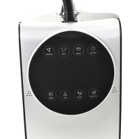 HOMCOM Ventilatore Oscillante con Nebulizzatore Deumidificatore e Telecomando 3 Modalità e Timer 12h Ф44.5cm x 135cm(m-8)