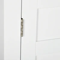 kleankin Mueble de Baño Colgar con Estantes Ajustables y Puertas con Cierre Magnético Armario de Pared 58x24x60 cm Blanco(m-9)