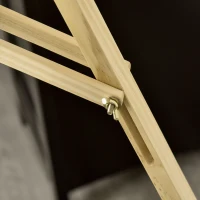 HOMCOM Staffelei Holz 134,5 cm hoch Holzstaffelei für Leinwände bis 108 cm Feldstaffelei Atelierstaffelei für Malerei, Skizze, Hochzeit, Ausstellung Natur(m-7)