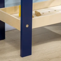 HOMCOM Banco de Herramientas de Madera para 3-6 Años con 27 Accesorios y Herramientas de Juguete 55,3x30x78cm Multicolor(m-9)