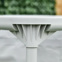 Outsunny Steel Frame Pool with Filter Pump, Filter Cartridge, Reinforced Sidewalls Rust Resistant Above Ground Swimming Pool 252 x 152 x 65cm, Grey(m-9)