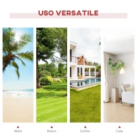 Outsunny Amaca da Giardino con Supporto, Max 120kg, Legno, 320x118x120 cm(m-7)