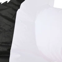 Outsunny Halloweendeko, Geisterkürbis mit Flammen, aufblasbar, LEDs, Innen & Außen, 140x46x240 cm(m-9)