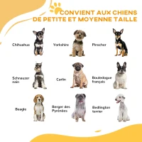 PawHut Barrière de sécurité animaux chien porte fermeture automatique sans perçage de 74 à 80 cm acier noir(m-4)