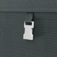 Outsunny 179 x 120cm Temporary Garden Shed, with Accessories - Dark Grey(m-9)