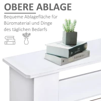 HOMCOM Heizkörperverkleidung Heizkörperabdeckung, Größenverstellbar, 208,5 cm x 20,5 cm x 82,5 cm, Weiß(m-5)
