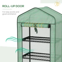 Outsunny Three-Tier Mini Greenhouse - Green(m-7)