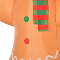 HOMCOM 8ft Christmas Inflatable Gingerbread Man, Lighted Blow Up Yard Decor Indoor Outdoor Garden Lawn Party Prop(m-9)