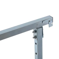 HOMCOM 2 x Gerüstbock Unterstellbock Klappbock höhenverstellbar bis 200kg Stahl Schwarz 68 x 58 x 80-130 cm(m-8)