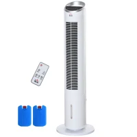 HOMCOM Climatiseur rafraîchisseur d'air 4 en 1-oscillant-timer, 3 modes, 3 vitesses - télécommande 2 blocs réfrigérants(m-10)