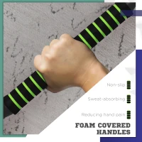 SPORTNOW 40kg Four-In-One Adjustable Weight Dumbbells Set, Barbell, Kettlebell, Push Up Stand - Green(m-6)