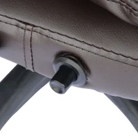 HOMCOM Silla de Oficina y Escritorio Regulable en Altura Reclinable 135° y Función Basculante Con Calefacción y Función Masaje con 5 Programas y 6 Puntos Vibratorios 62x68x111-121cm Hasta 120kg Marrón(m-8)