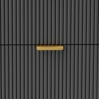 HOMCOM Elegant Four-Drawer Bedside Table - Black(m-8)