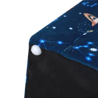 HOMCOM Sillón Infantil Bonito Mini Sofá para Niños Mayores de 12 Meses Ergonómico Patas Antideslizantes Asiento Acolchado Grueso 50x39x44 cm Azul(m-9)