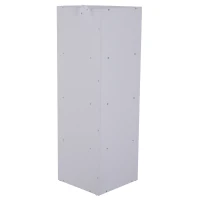 HOMCOM Eckregal Standregal Bücherregal Dekoregal Blumenregal Holzregal fächerförmig 4 Fächer Weiß 39,5 x 39,5 x 120 cm(m-7)