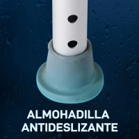 HOMCOM Taburete de Ducha de Aluminio con Altura Regulable Antideslizante Carga 136 kg para Ancianos y Discapacitados(m-7)