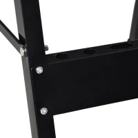 HOMCOM Banco de Trabajo Plegable Portátil con Tableros Ajustables Ángulo y Distancia 63,5x60,5x78 cm Madera Natural y Negro(m-9)