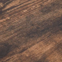 HOMCOM Ensemble Table de Bar 3 étagères 2 tabourets Style Industriel métal Noir Aspect Vieux Bois veinage(m-8)