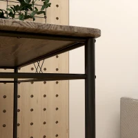 HOMCOM Five-Piece Minimal Dining Set - Oak-Effect/Black(m-9)