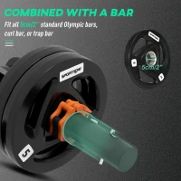 SPORTNOW Tib Bar with 2 x 5kg Olympic Weight Plates, Tibialis Trainer Calf Raise Machine for Shin Splints and Knee Pain Relief, for Home, Gym, Lifting and Strength Training(m-4)