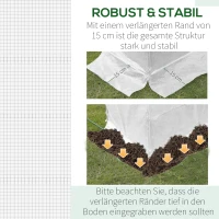 Outsunny Ersatz-Gewächshausabdeckung Gewächshausabdeckung, wetterbeständig, 300 cm x 200 cm x 200 cm, Transparent(m-5)