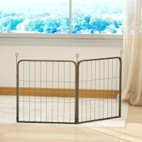 PawHut Two-Piece Dog Pen Expansion Pack for Small Dogs, 60cm Tall Animal Pen with Three Connecting Stakes(m-9)