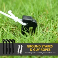 Outsunny 6.4ft Inflatable Polar Bear and Penguin Christmas Inflatable(m-7)