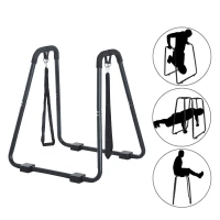 Homcom Barres Parallèles de Musculation en Métal Noir 280 x 92 x 58 cm(m-4)