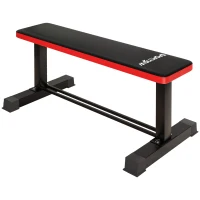 SPORTNOW Flat Weight Bench, 300KG Weight Capacity Workout Bench with Dumbbell Rack(m-11)