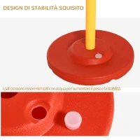 PawHut Set Agility Dog per Addestramento Cani con Ostacoli Regolabili, Slalom e Tunnel(m-6)