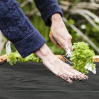 Outsunny 2m x 90m Weed Control Membrane, Heavy Duty Weed Control Barrier Fabric, 90gsm Ground Cover for Patios, Garden, Flower beds, Landscaping(m-9)