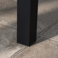 Outsunny 100cm x 60cm Aluminium Outdoor Coffee Table - Black(m-6)