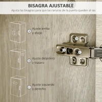 HOMCOM Armario Alto de Baño Mueble Auxiliar con 1 Cajón 2 Puertas y Estantes Interiores Ajustables 34x34x150cm Natural(m-6)