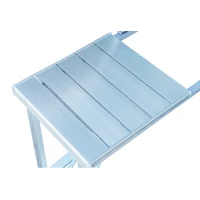 Outsunny Table de Camping Pique-Nique Pliante Aluminium 4 Places en Valise(m-9)