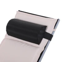 Outsunny Sdraio da Giardino Reclinabile su 5 Livelli con Cuscino Rimovibile, Alluminio e Texteline, 170x64x82cm, Beige(m-8)