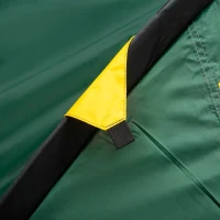 Outsunny Tente de camping 2-3 personnes tente dôme étanche légère ventilée facile à monter 2 portes fenêtres dim. 3,25L x 1,83l x 1,3H m fibre verre polyester PE vert(m-9)