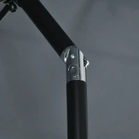 Outsunny Parasol inclinable rectangulaire aluminium polyester haute densité 3 x 2 m gris foncé(m-9)