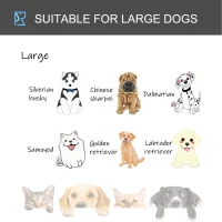 PawHut Metal Dog Cage Kennel Locking Door & Wheels Removable Tray Openable Top For Large Pets 109.5 x 71 x 78 cm(m-8)