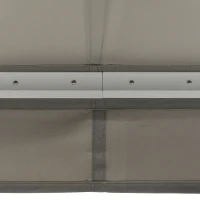 Outsunny Store banne Manuel rétractable Lumineux LED Aluminium Polyester Haute densité imperméabilisé dim. 3L x 2,5l (avancée) m Gris(m-7)