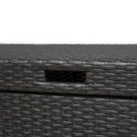 Outsunny Salottino da giardino esterno Set 4 Pzi:1 Divano/2 Poltrone/1 Tavolino, Set da Giardino in Rattan,  Caffè Scuro e Bianco(m-8)